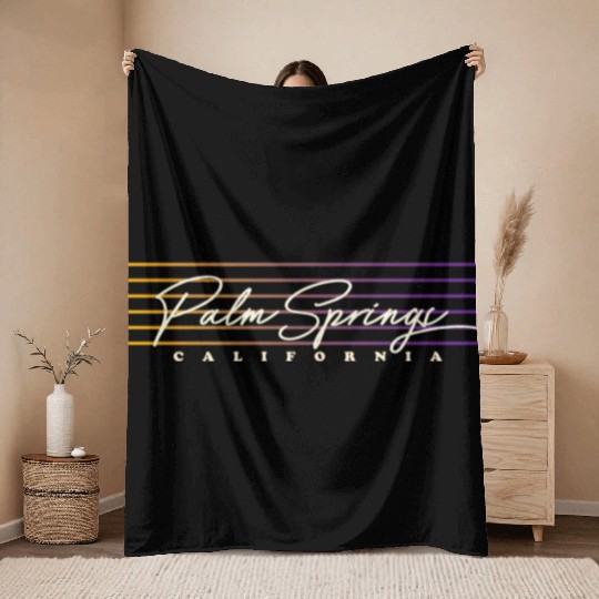 Palm Springs Style California Throw Blankets