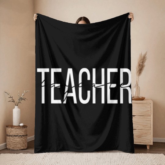Daycare Teacher Early Childhood Teacher cial Educa Throw Blankets