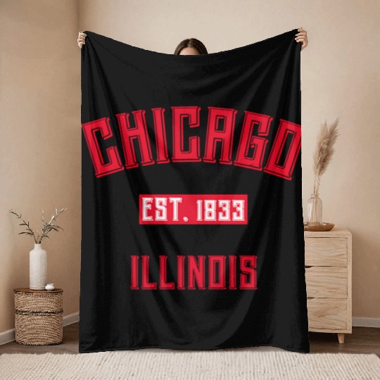 Chicago Throw Blankets