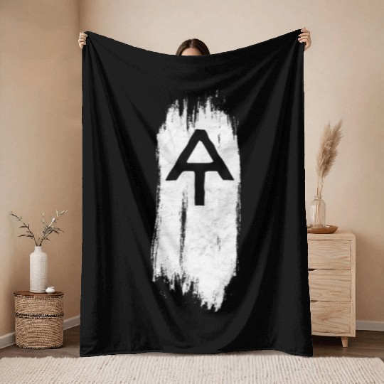 White Blaze Appalachian Trail At Minimalist Hiking Throw Blankets
