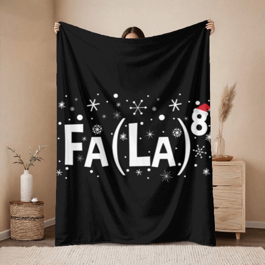 Fa La 8 Math Teacher Fa La La Throw Blankets