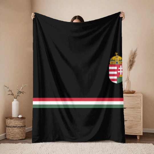 Sports-Style National Pride Hungarian Throw Blankets