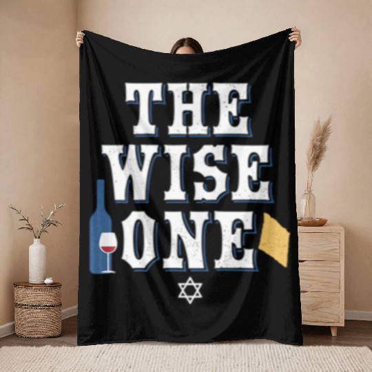 Pesach Passover The Wise One Throw Blankets
