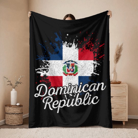 Domian Republic Patriotic Domian Pride Flag Throw Blankets