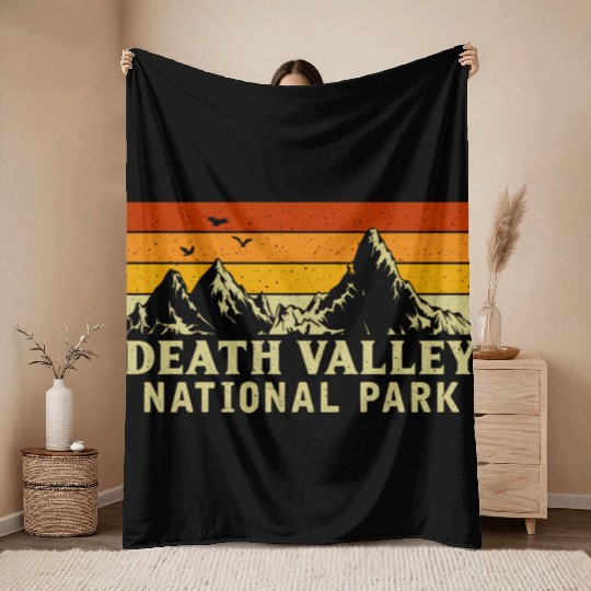 Mountain Graphics Death Valley National Park Throw Blankets