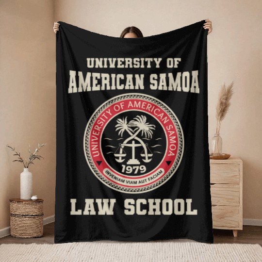 University Of American Samoa Law School Throw Blankets