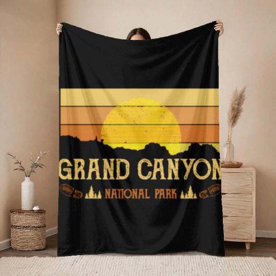 Grand Canyon National Park Throw Blankets