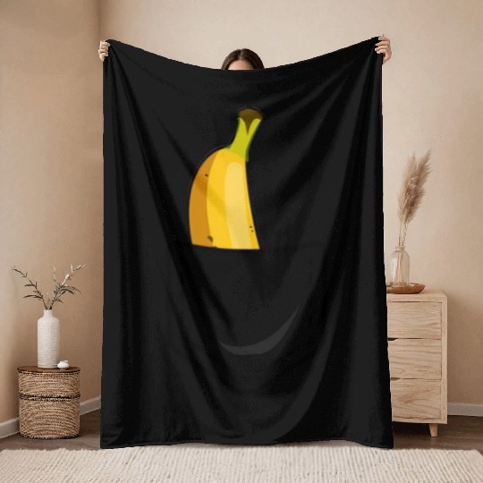 Banana Pocket Summer Great Vegan Throw Blankets