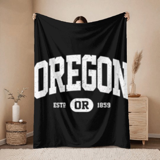 Oregon Oregon Or Throw Blankets
