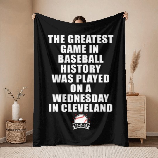 Greatest Game In Baseball Was On A Wednesday In Throw Blankets