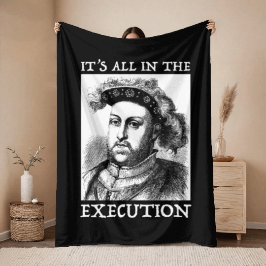 Henry Viii 8Th - English History Quote Throw Blankets