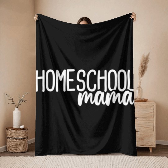 Homeschool Mama Homeschooling Mom Throw Blankets