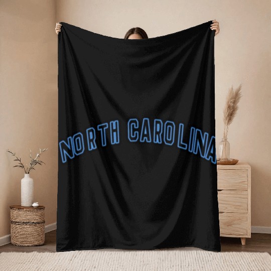 North Carolina State Charlotte Varsity Throw Blankets