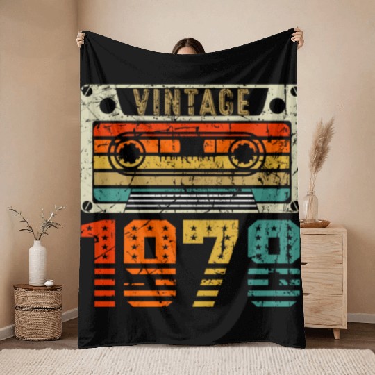 1978 44 And 44Th Throw Blankets