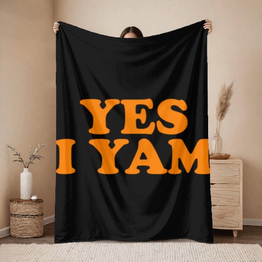 Shes My Sweet Potato Yes I Yam Throw Blankets