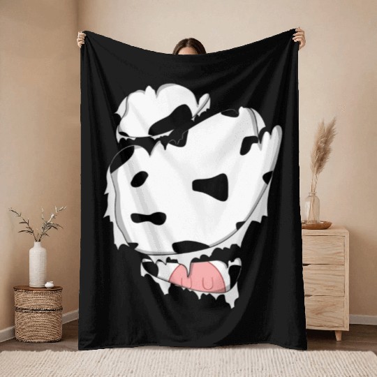Funny Halloween Cool Funny Halloween For Cow Lover Throw Blankets