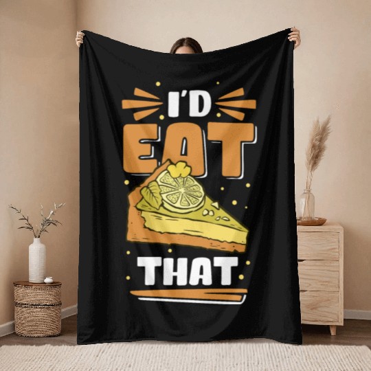 Pies Lover Eat That Key Lime Pie Throw Blankets