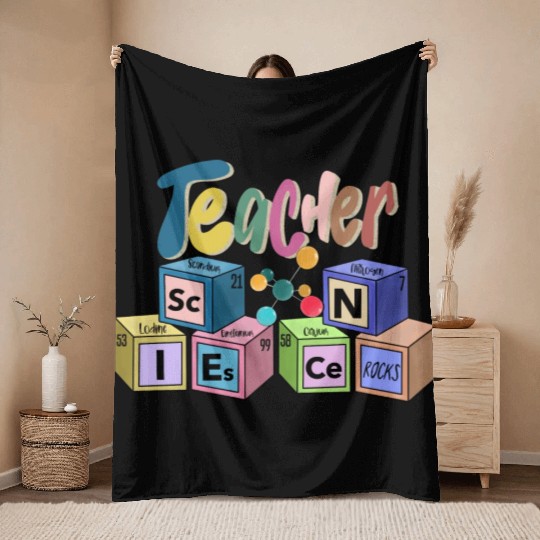 Science Teacher Rocks Throw Blankets