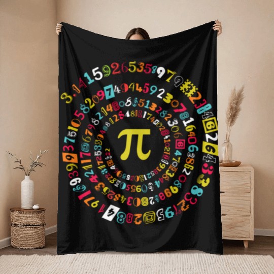 Pi Day ral Pi Math For Pi Day 3 14 Throw Blankets