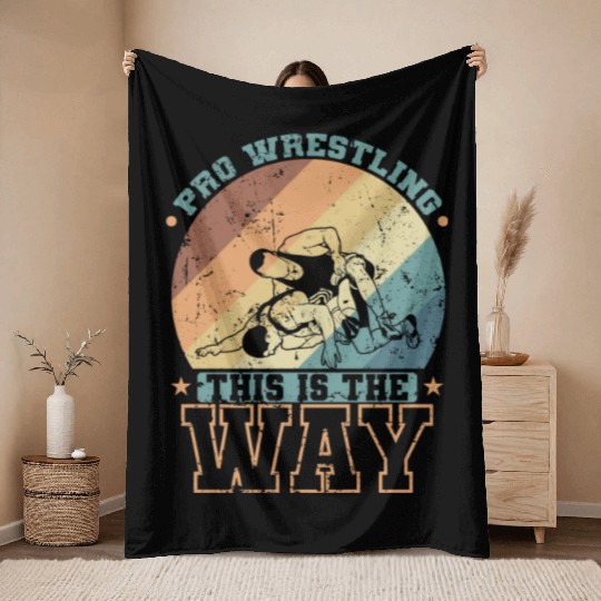 Pro Wrestling this is the Way Show Fight Throw Blankets