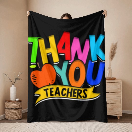 Thank you teacher - Gratitude Throw Blankets