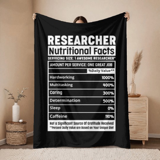 Research Team Professional Researcher Nutritional Throw Blankets