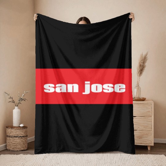 San Jose California Throw Blankets