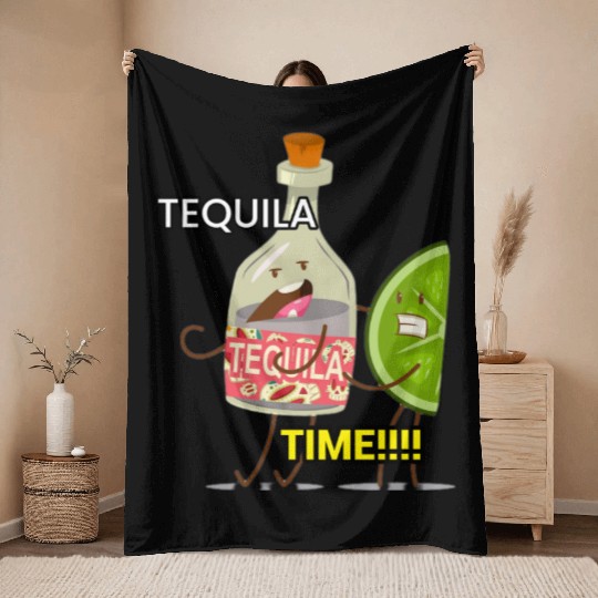 TEQUILA TIME!!!! U&F Throw Blankets