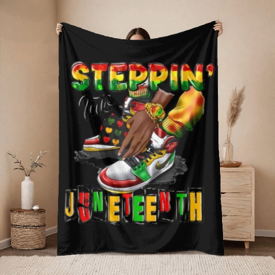 Youth Shoes Step' Into Juneteenth Like My Throw Blankets