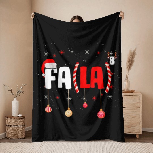 Math Teacher Fa La8 Equations Fa La La La Throw Blankets