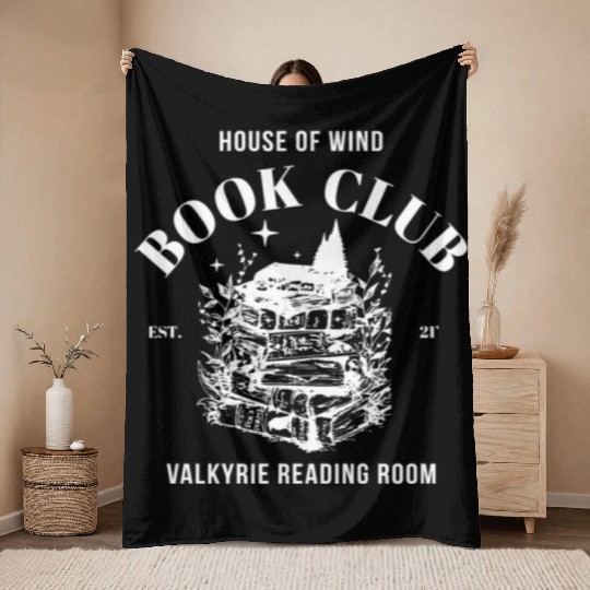House Of Wind Book Club Feyre Rhysand Throw Blankets