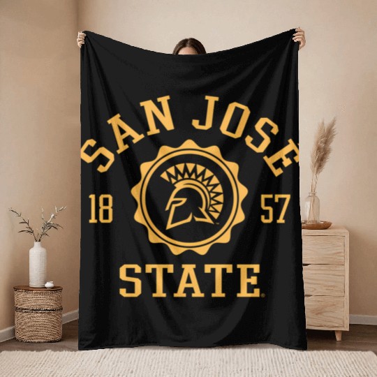 San Jose State Spartans Stamp Officially Licensed Throw Blankets