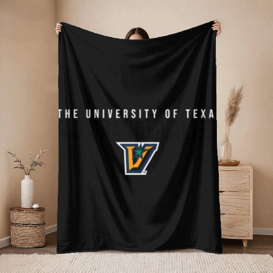 Ut Rio Grande Valley Utrgv Vaqueros Stacked Throw Blankets
