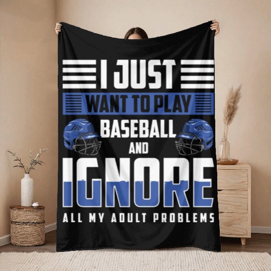 Baseball Pitcher America Baseballer Throw Blankets