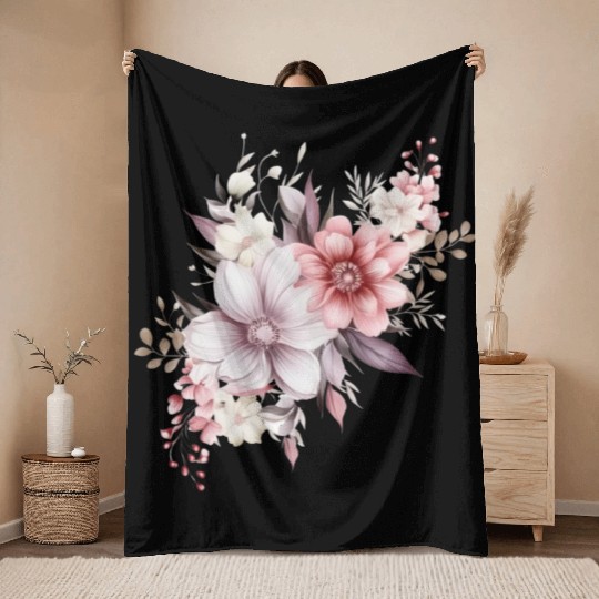 beautiful flowers in awesome summer colours Throw Blankets