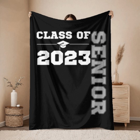 Class Of 2023 Senior Year 23 Back To School Throw Blankets