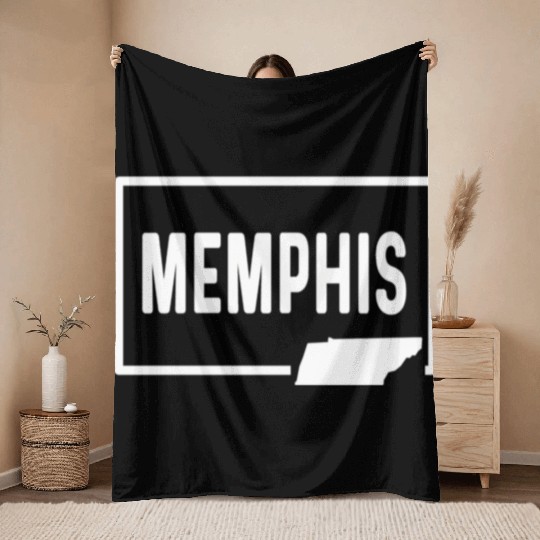 Memphis Tennessee Tn - Home Hometown Vacation Throw Blankets