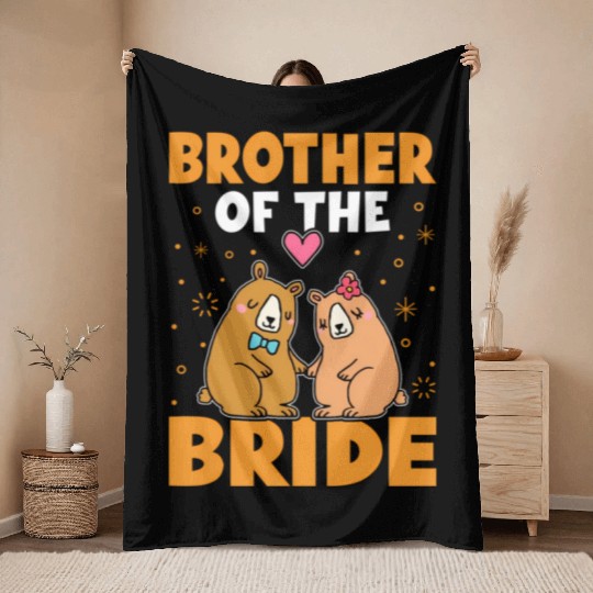 Brother Of The Bride Throw Blankets