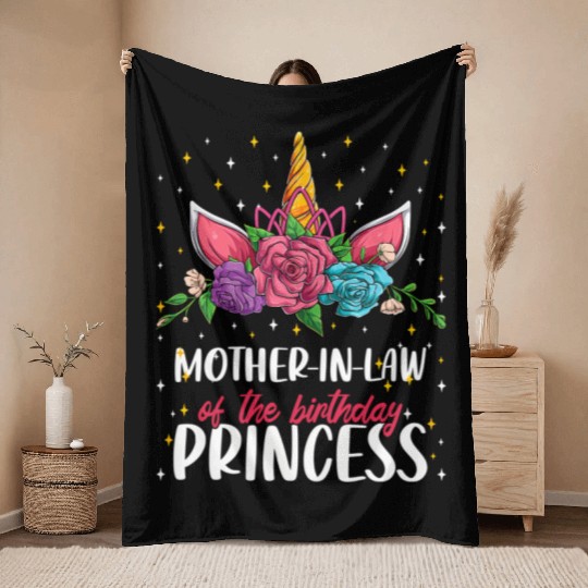 Mother-In-Law Of The Princess Uorn Throw Blankets