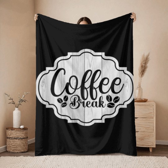 Coffee Break Throw Blankets