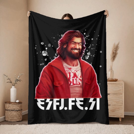 Harmonious Empathy: Embrace Your ESFJ Spirit Throw Blankets
