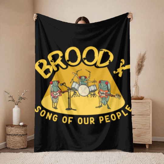 Cicada Brood X Cicada Invasion Cicada Song Tour Throw Blankets