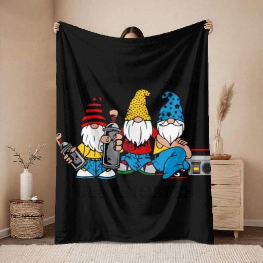 Gangstas Move Silence Gnomes Throw Blankets