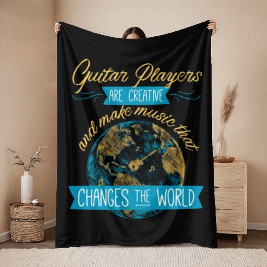 Guitar Players Are Creative And Make Music That Throw Blankets