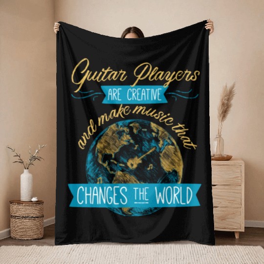 Guitar Players Are Creative And Make Music That Throw Blankets