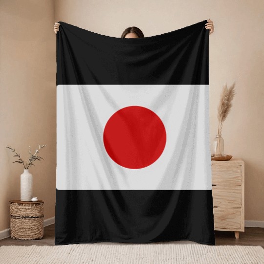 Japanese Flag Of Japan Throw Blankets