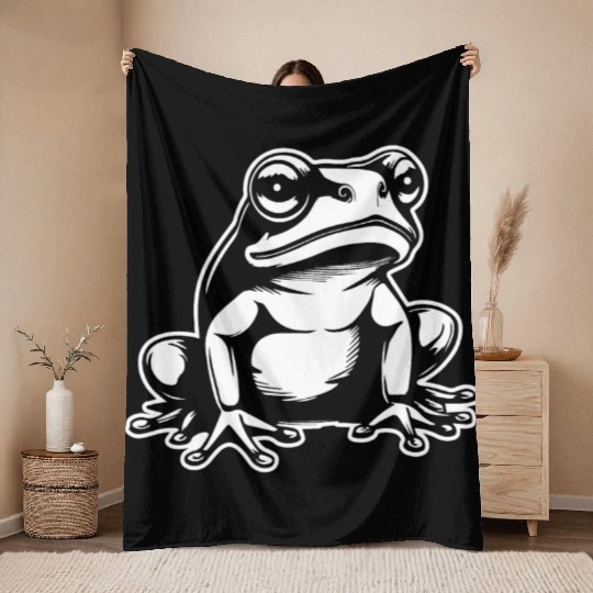 Frog Amphibian Toad Throw Blankets