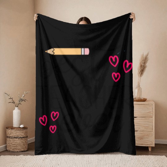 Best teacher ever Throw Blankets