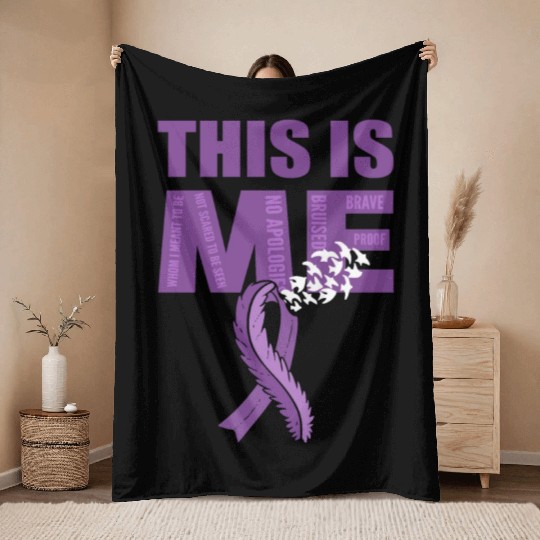 This Is Me Epilepsy Warrior Throw Blankets