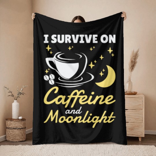Night Shift Worker Graveyard Duty Throw Blankets
